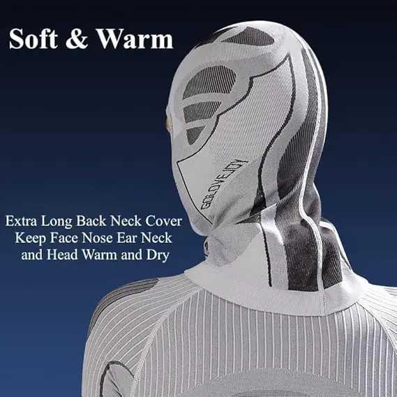 Men Women Cold-Proof Thermal Scarf Winter Ski Hat Balaclava Full Face Mask Ski Cycling Hunting Neck Cover Helmet Liner M260320