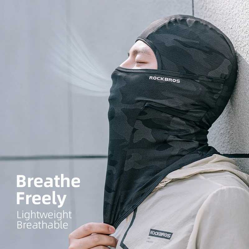 ROCKBROS Cycling Mask Full Face UV Protection Bicycle Mask Summer Balaclava Hat Road Bike Scarf Breathable Outdoor Equipment M260320