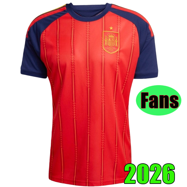 Spain Soccer Jersey 2026 World Cup Football Shirt uniforms kit 25 26 PEDRI GAVI LAMINE YAMAL MORATA Carvajal OLMO FERRAN RODRIGO spanish Men Kids Fans