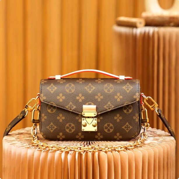 10A High Quality Pochette East West Metis handbags women luxury Designer Shoulder Bags embossed bag crossbody clutch chain Purse ady Satchel messenger bag sacoche