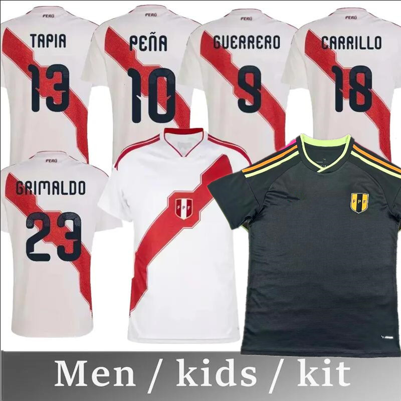 2026 Peru World Cup soccer jerseys 26 27 home PENA CARTAGENA NORIEGA LAPADULA REYNA football shirt GUERRERO TAPIA men uniforms