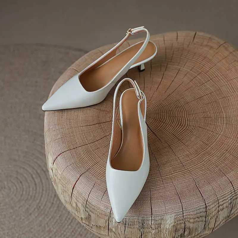 Krazing Pot Genuine Leather Snake Patterns Big Size 42 High Heels Pointed Toe Summer Shoes Slingback Straps Women Pumps C260321