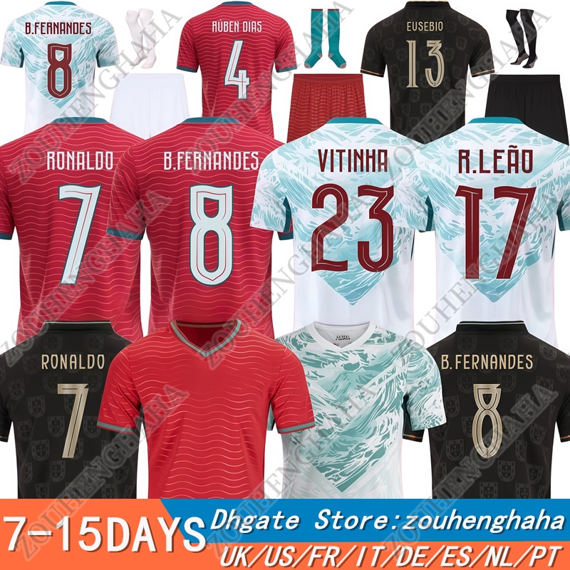 2026 Portugal soccer jerseys 26 27 Portuguese Home Away GK Women Men kids Fans Player Football Shirt Kit B.FERNANDES R. Leao JOAO FELIX BERMARDO VITINHA DIOGO JOTA