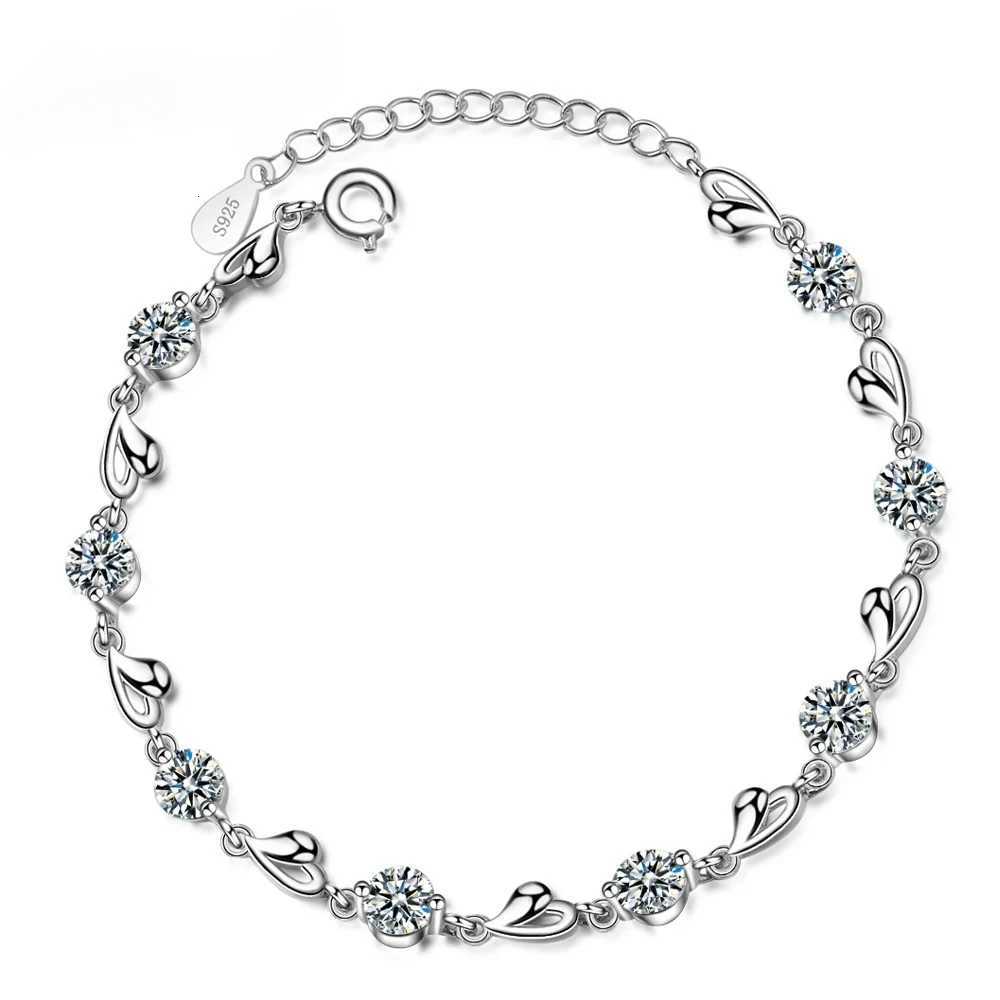 925 Sterling Silver Heart Zircon Womens Luxury Evening Jewelry Accessories H260321 - view 5
