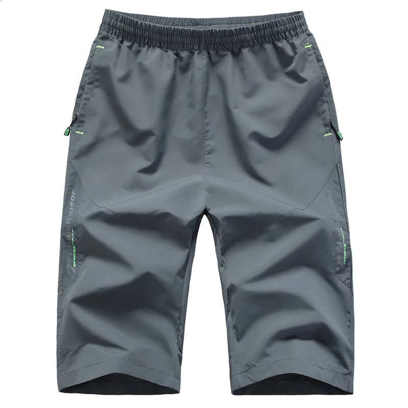 Summer Sports Cropped Trousers Quick-drying Large Size 7XL 8XL Mens Casual 3/4 Pants Thin Workout Mens Fashion Baggy Shorts 260318