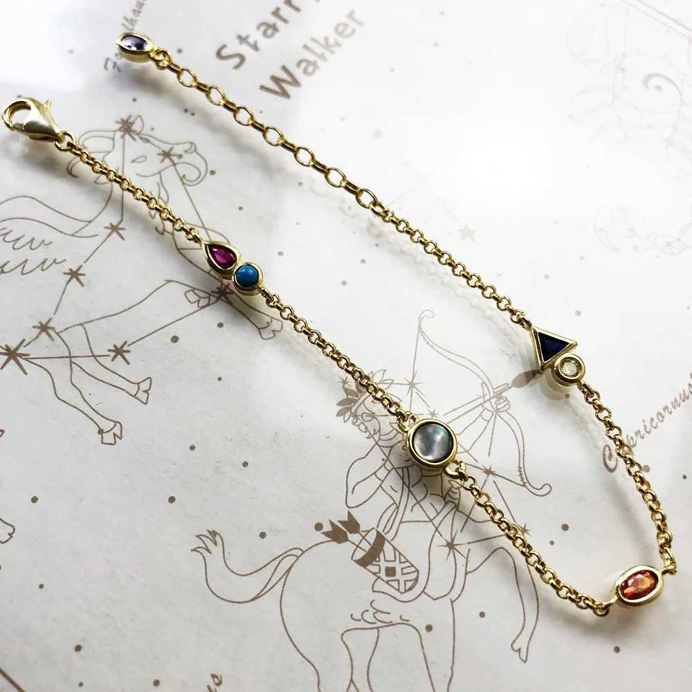 Journey to Paradise New Link Chain 925 Sterling Silver Bohemia Happiness Jewelry Creative Playful Gift For Women H260321 - view 6