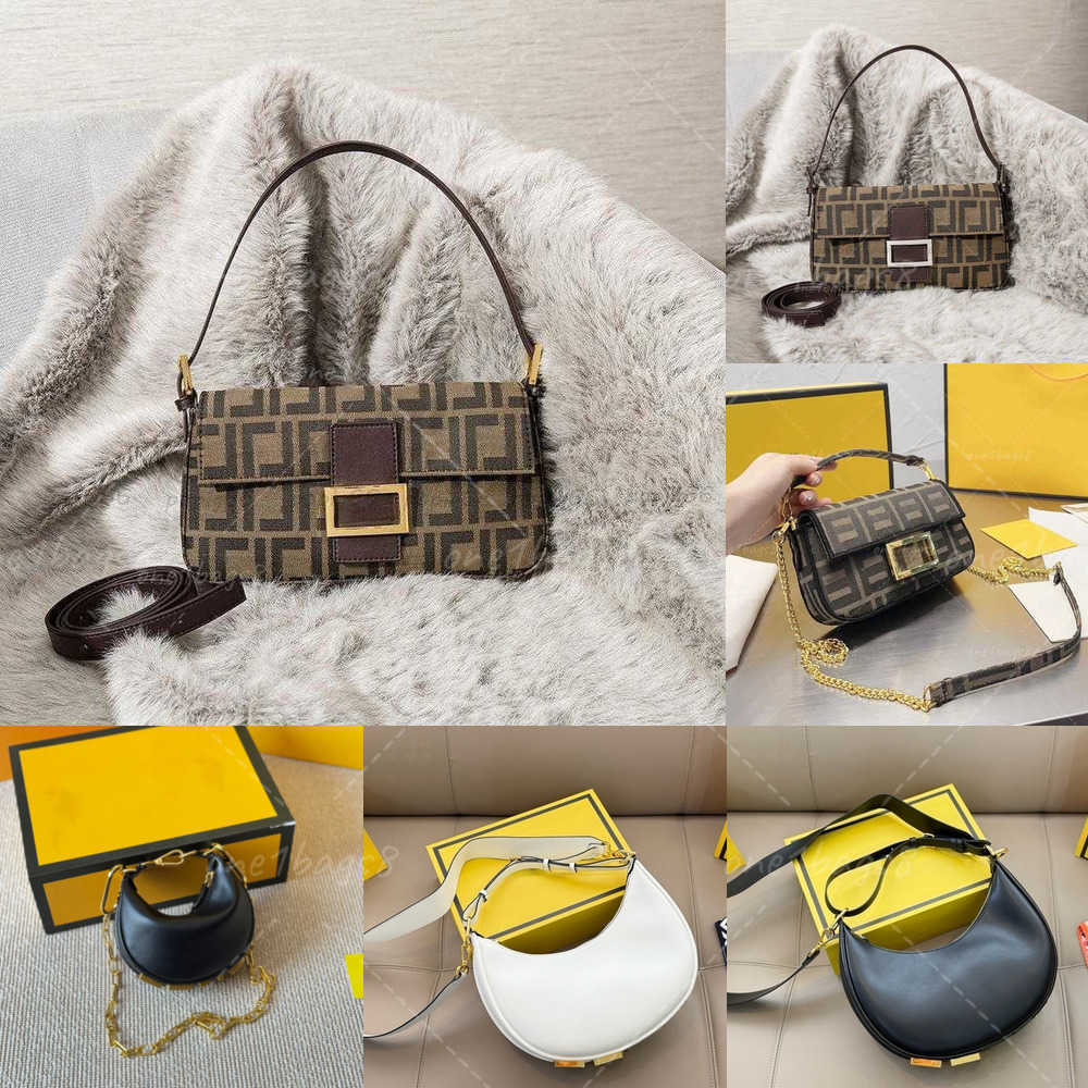 Evening Bags Fashion High Quality Women Handbag Luxury Leather Chain Shoulder Bag Bottom Letters Handbags Underarm Half Moon Graphy Ins Tote Mini Bags Baguette Bags