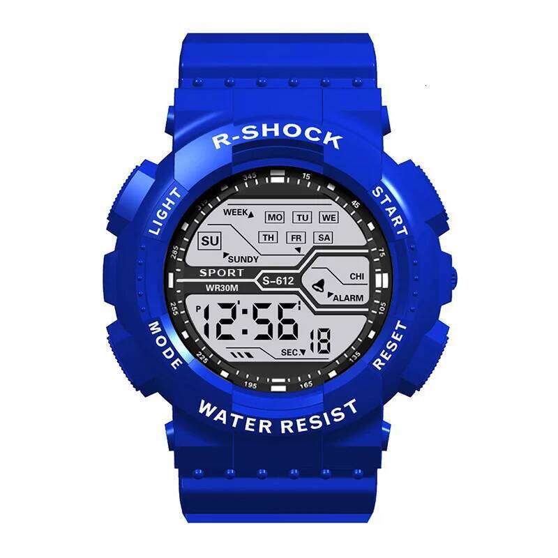 Watches Sports LED Wristwatches Men's 30m Waterproof Digital Light Stopwatch Watch for Men Student Teens