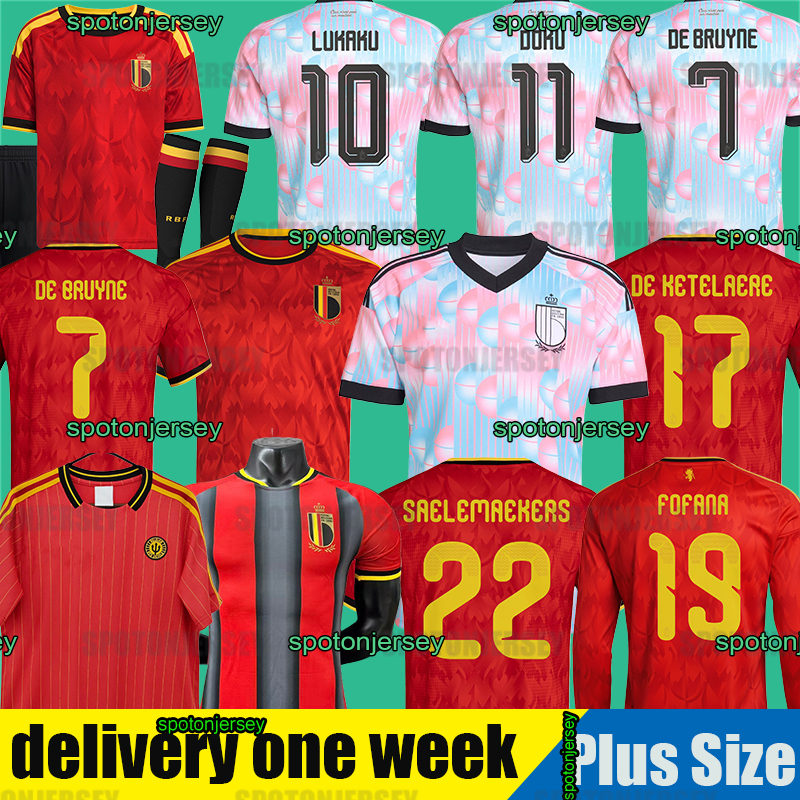Belgium Jersey 2026 World Cup Soccer shirts belgium Men's Kids football jersey 2026 DE BRUYNE LUKAKU maillot belgique camiseta de belgica football 2000 belgium RETRO