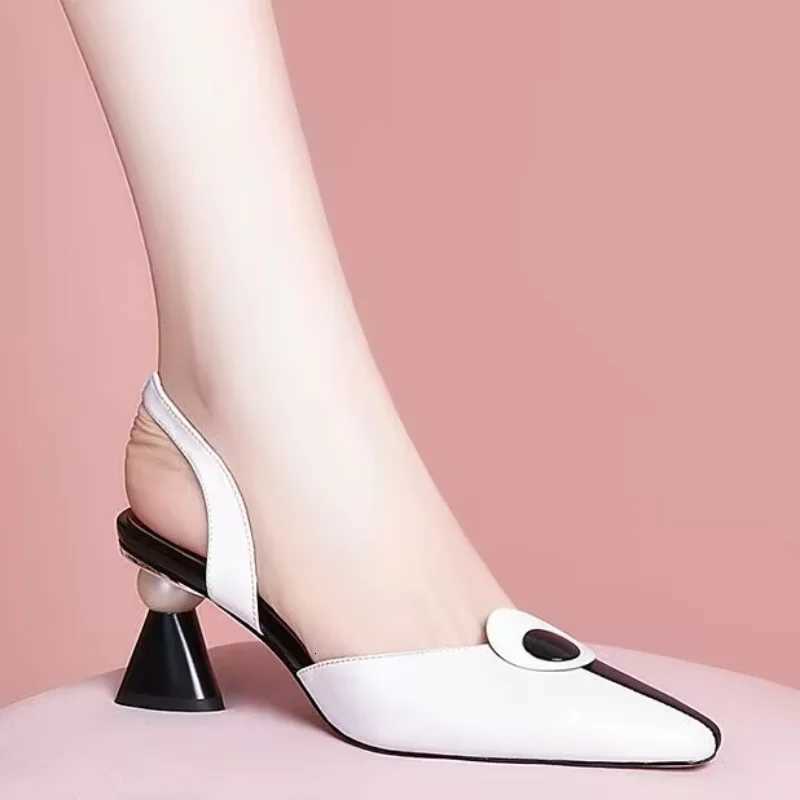 Women Fashion Multi Color Black Pu Leather Slip on Square Heel Pumps Lady Classic Beige High Quality Comfort Shoes Women Heels C260321