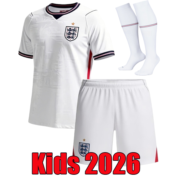 Fans player version 2026 ENGLAND World Cup 26 27 Kit BELLINGHAM KANE Soccer Jerseys top SAKA PALMER Football Shirts FODEN Men kids set uniform S-4XL P