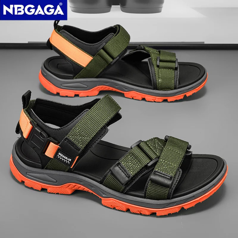 Summer Mens Sandals Trendy Casual Outdoor Sport Shoes for Holidays Beach Breathable Wear-Resistant Hiking Walking Sandals 260625 - view 3