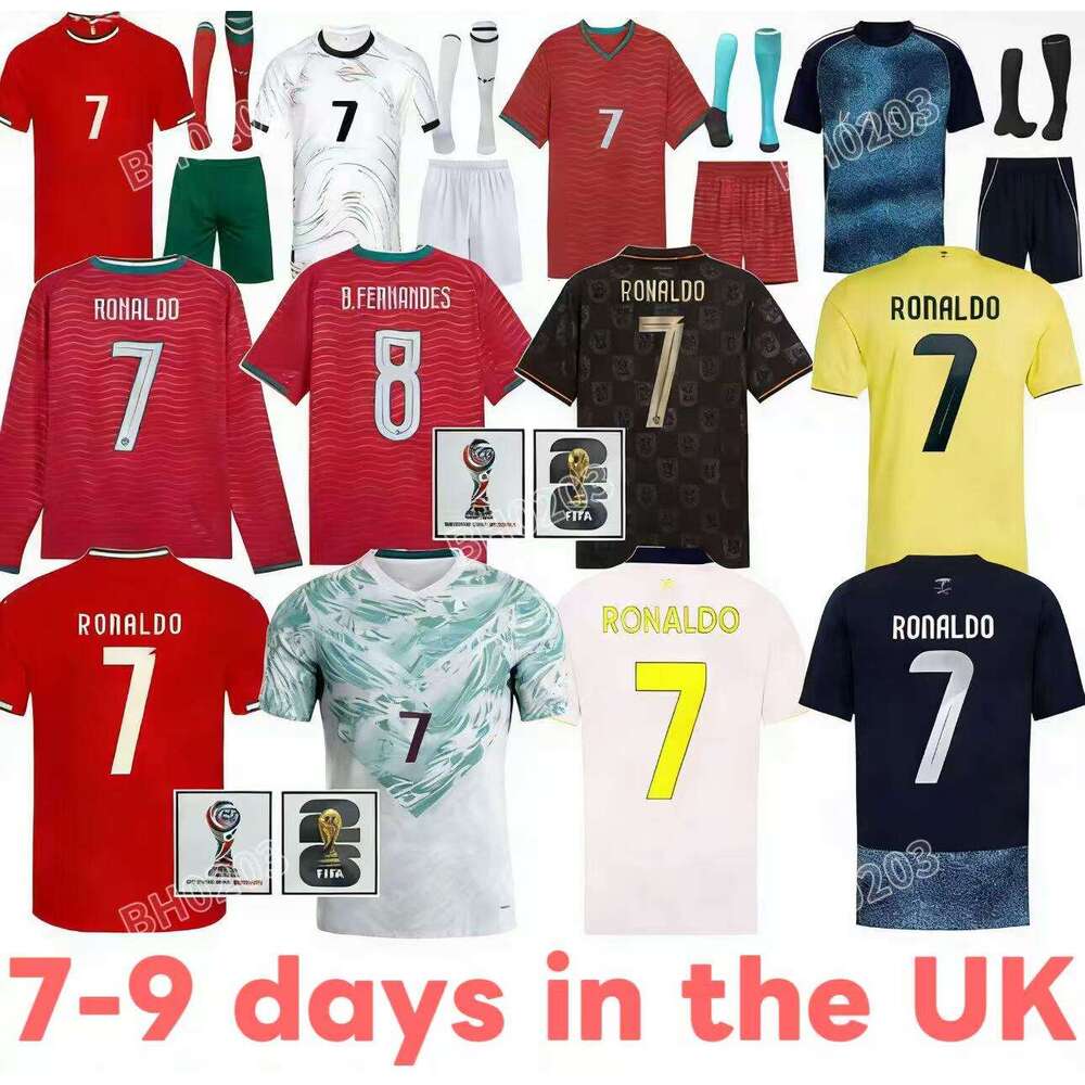 25 26 27ronaldo's Black Football Jersey For The World Cups In Portugal Ruben Fernandez Portuguese Player Bernardo Fernandez Jo Felix Men's Pre-match J2026ersey.
