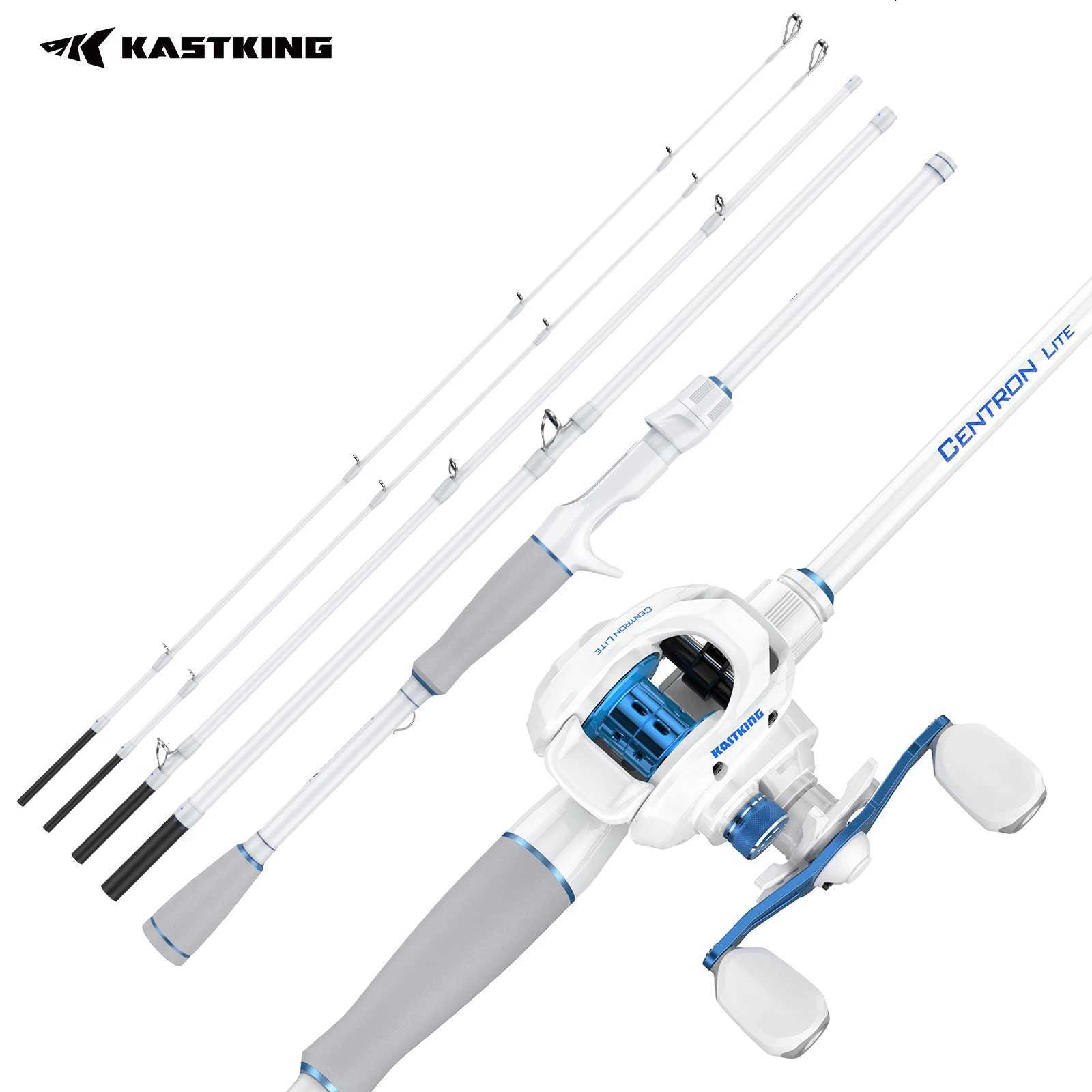 KastKing Centron Lite Travel Casting Combo Fishing Rod Reel Packable Baitcaster Combos Lightweight IM6 Graphite Multi-Piece Kit H260321