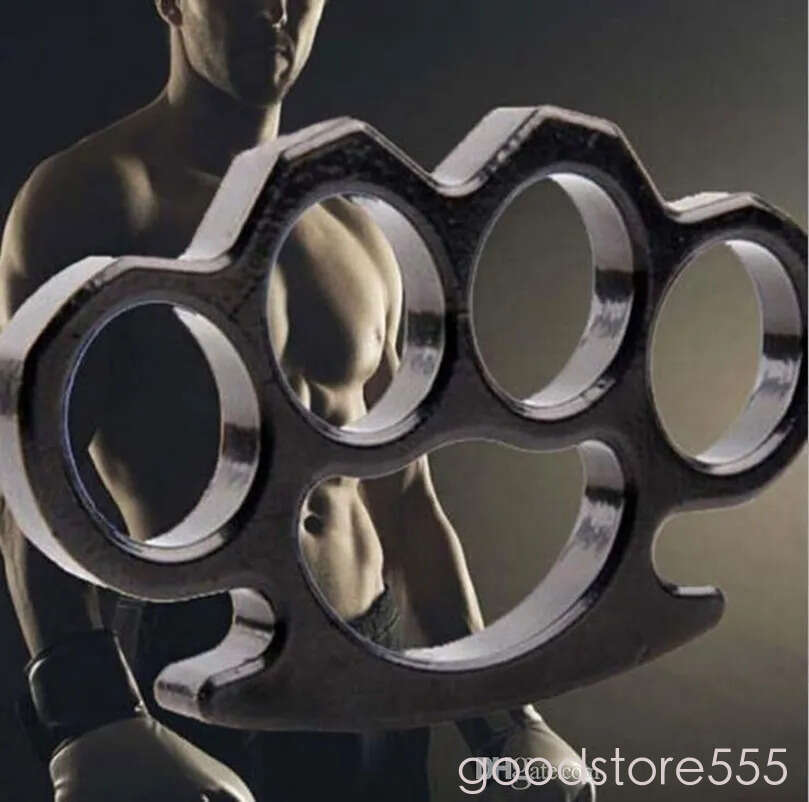 Outdoor Defense Thin Brass Knuckles Dusters knuckle Personal Security Women Men Self-defense Pendant EDC Tool