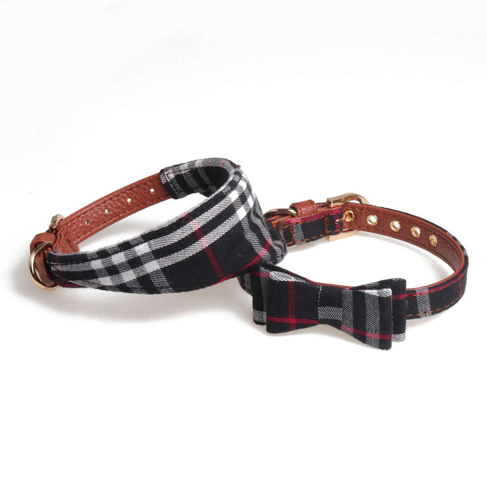 Dog Cat Collar Bow Dog Triangle Scarf Pet Collar Set With Leash Pet Supplies