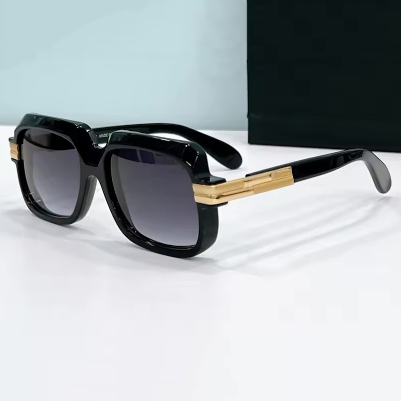 Top Quality Brand Sunglasses Luxury Designer Original MOD0673 Men Black Square Shades Cool Steampunk Oversized Glasses Cycling Beach IVSTA Fashion Acc