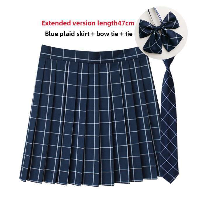 Dress designer dress Japanese-style JK plaid high-waisted pleated skirt, British school uniform, plus-size short skirt, Scottish red plaid half-skirt