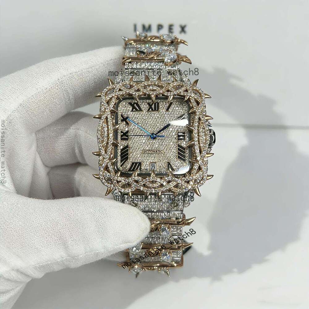 VVSMoissanite Dia Studded Iced Out Hip Hop Buss Down Watch, Stylish wristwatch, Men's Women's Watches Fast home deliveryHigh-quality watch