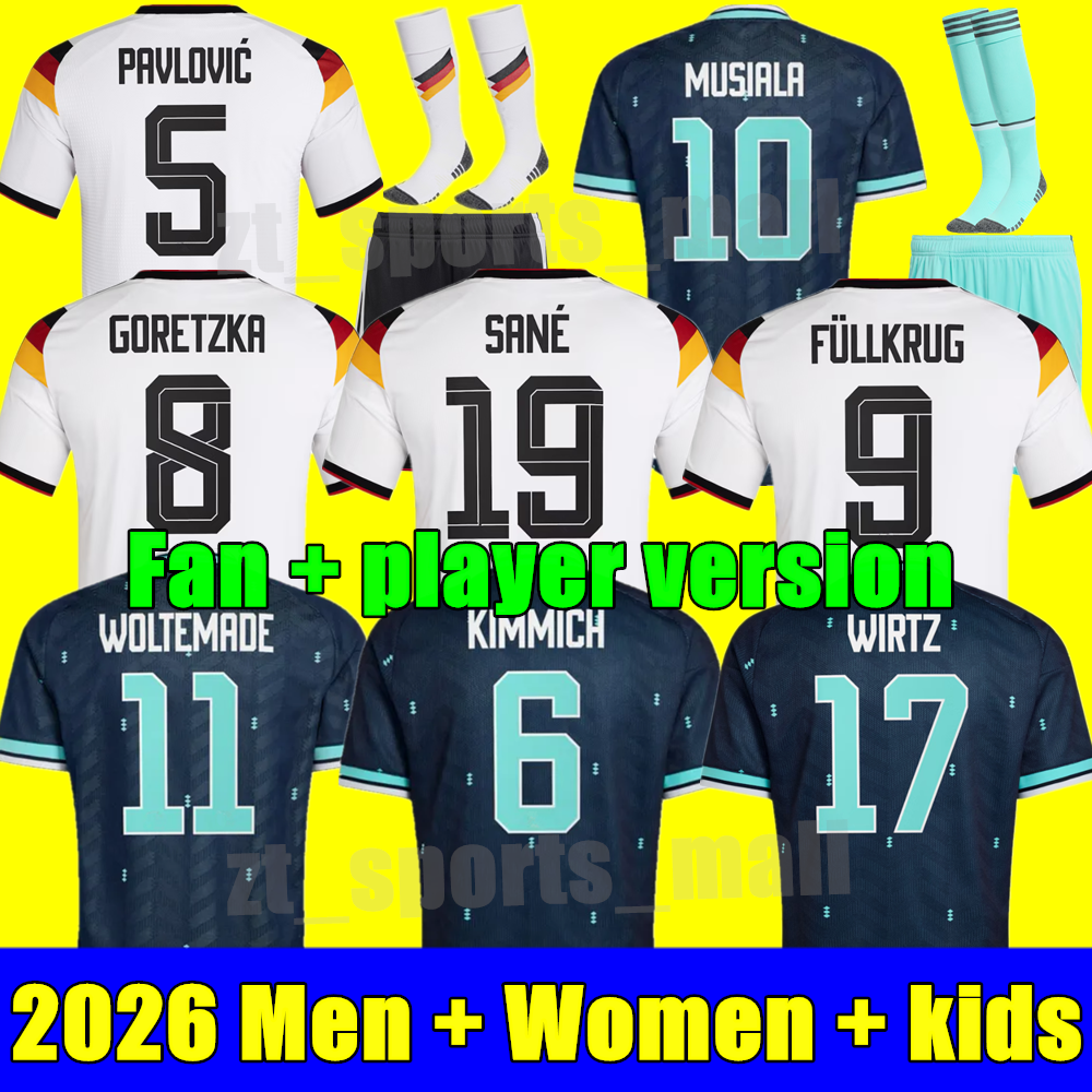 2026 germany World Cup MUSIALA soccer jerseys 25/26 KIMMICH SANE KROOS FULLKRUG football Shirt HAVERTZ MULLER WIRTZ FUHRICH NEUER goalkeeper KIDS KIT uniform