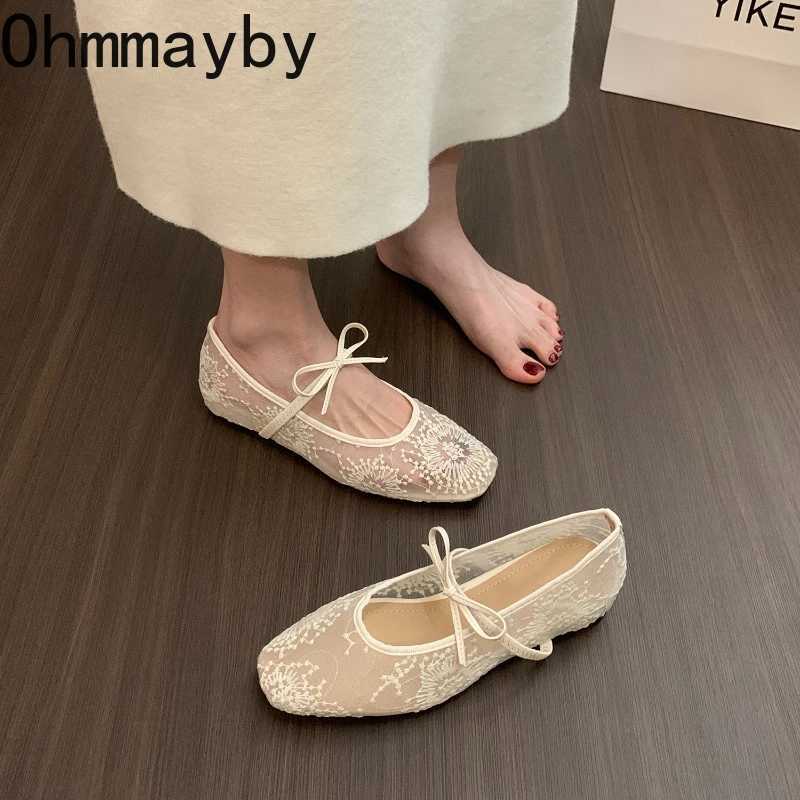 2026 Spring Lace Women Mary Jane Shoes Fashion Slip On Comfort Street Style Soft Sole Female Internal Elevation Dress Shoes C260321