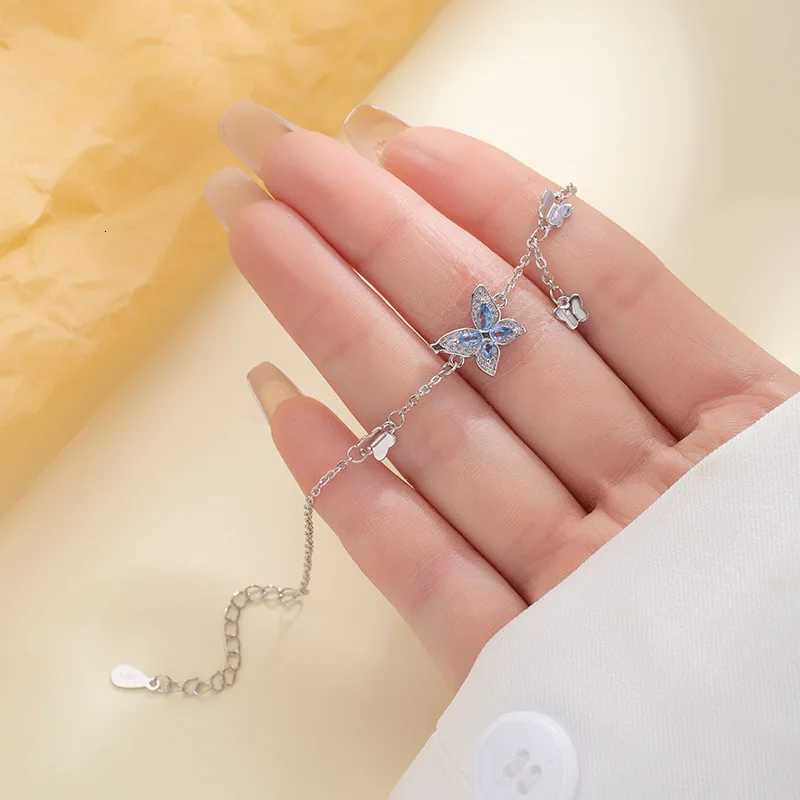 925 Sterling Silver Crystal Butterfly Charm For Woman Homme Luxury Wedding Engagement Fashion Charm Party Jewelry H260321 - view 5