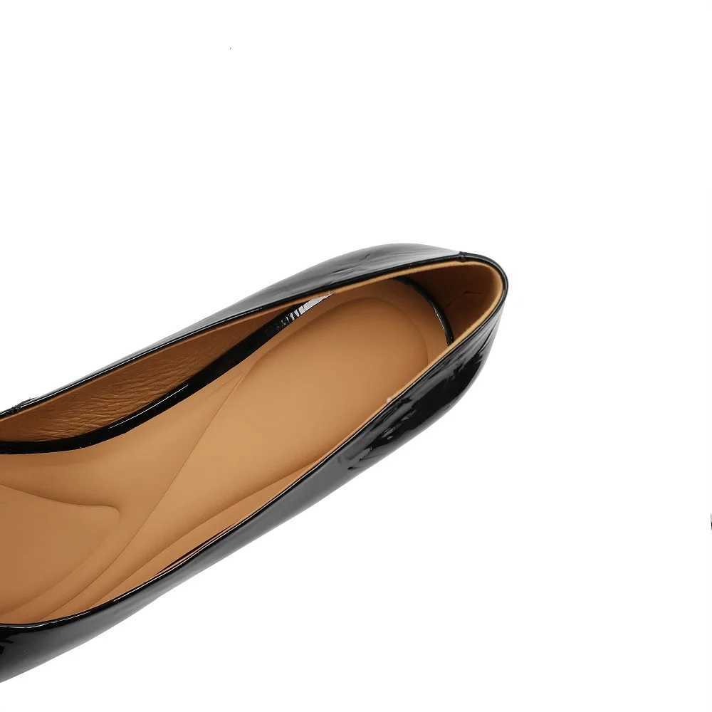 JOCHEBED HUNew Handmade Genuine Leather Pointed Toe Thick High Heels Grace Wedding Mature Slip on Comfortable Shoes 33-43 C260321