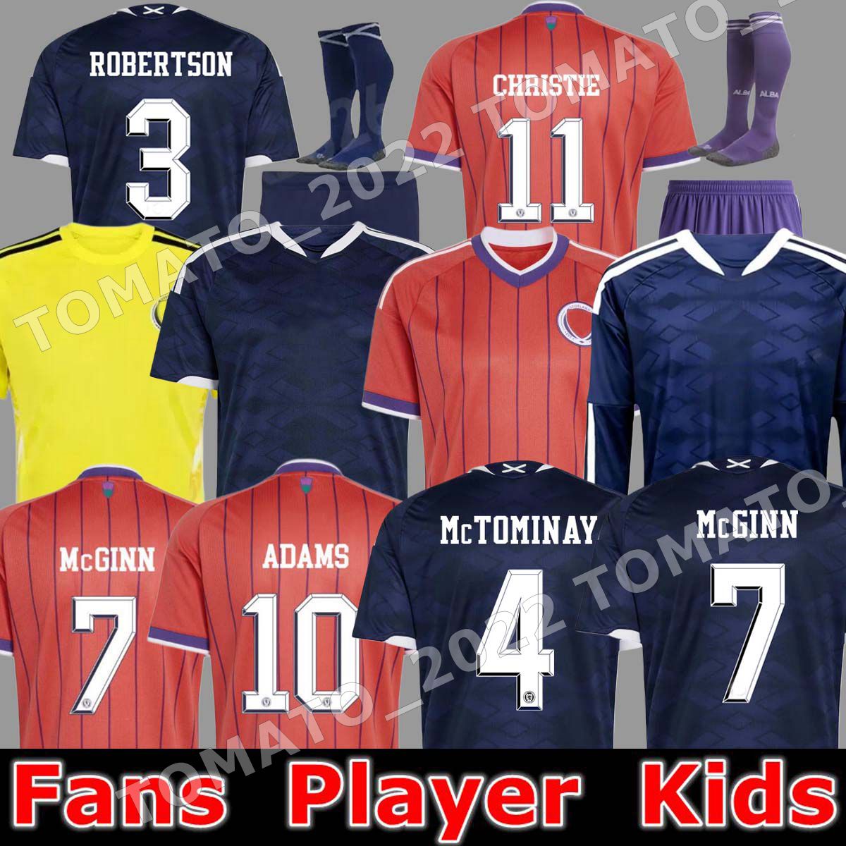 2026 World Cup football shirt Soccer Jerseys ROBERTSON McTominay McGREGOR SHANKLAND MCGREGOR Homemaillot goalkeeper men kids kits unifrom Training