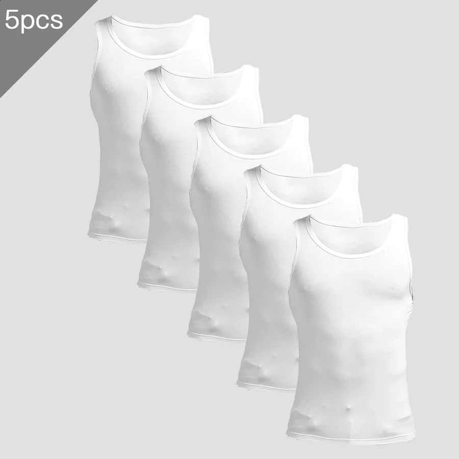 5PCS Mens summer trendy slim-fit hurdling style modal wearing a white undershirt underneath mens tight-fitting 260317CJ
