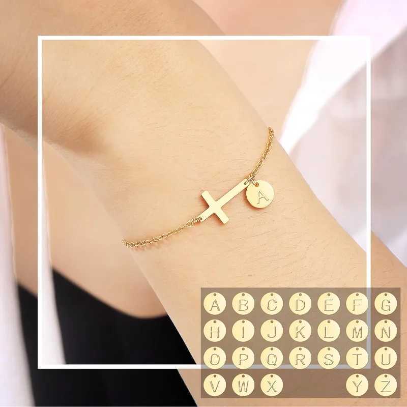 Birthstone Cross for Women Teen Girls Dainty Gold Link Chain Christian Gifts Easter Baptism Religious Jewelry H260321 - view 4