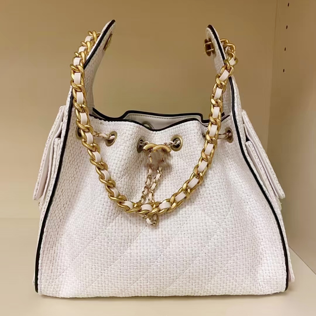 Fashion Summer beach Weaving bag designer bags Womens Tote Bags shoulder bags Sac Luxury handbags Knitting bag woc Crossbody Pochette purse Chain city weekend bag