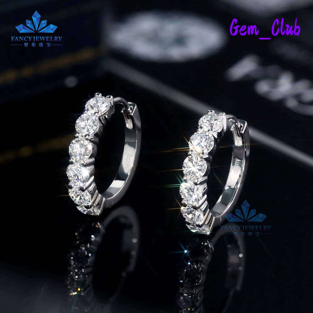 Direct Gold Factory 14K Lab Jewellery Western Girls LAB Cluster Earring Real Diamond Earrings
