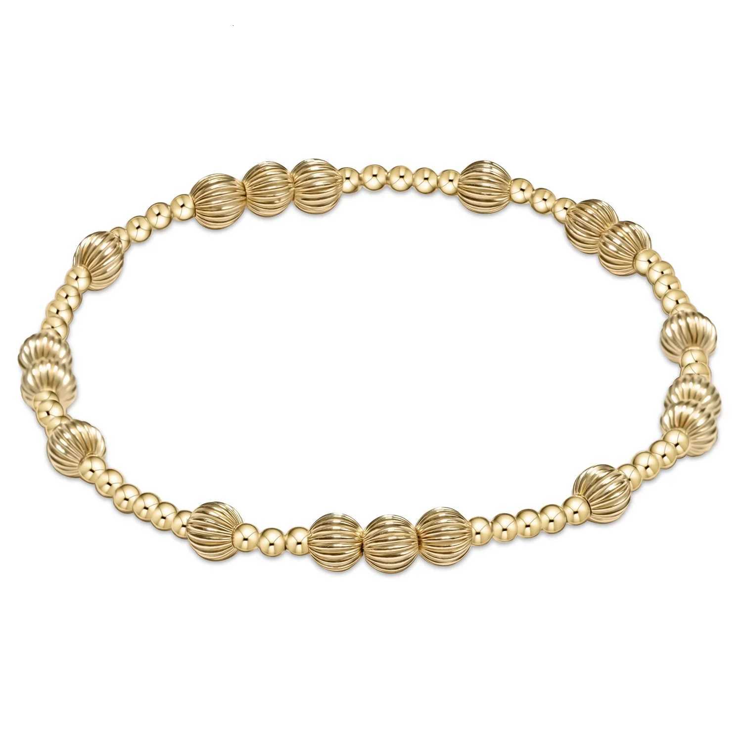 CCGOOD Watermelon Shape 18K Gold Plate Beaded for Women 25/5mm Minimalist Jewelry Stackable Pulseras Gift H260321 - view 5