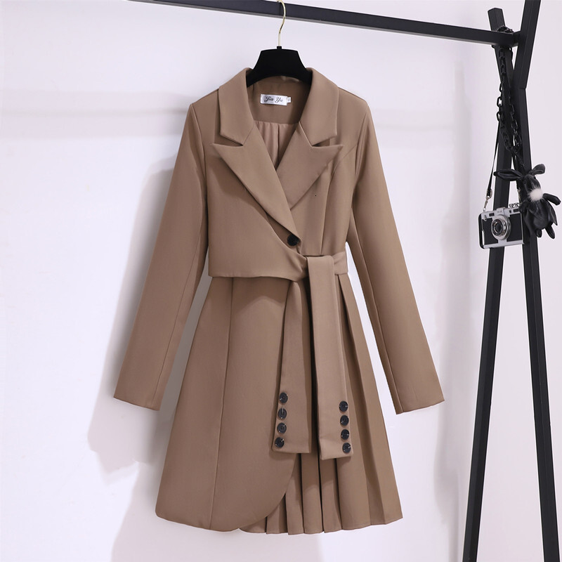 Designer Dress Large Size Temperament Dress For Spring And Autumn New Style Chubby Girls Covering Their Stomachs To Show Off Their Thinness And Slimming Fashionable