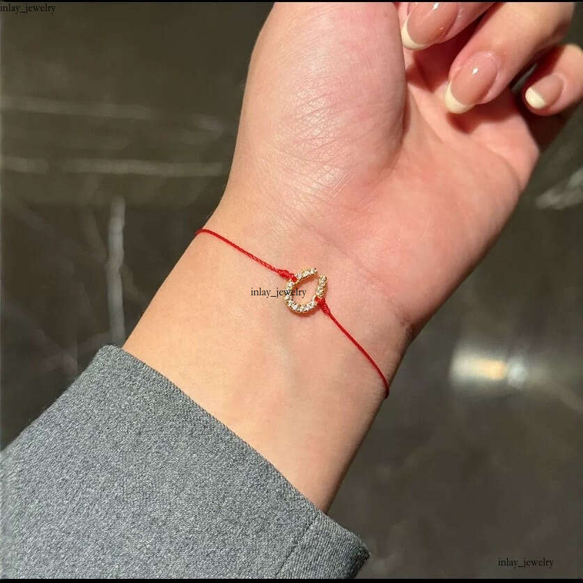 Lucky Little Horseshoe French Paris Red Rope Zodiac Year Bracelet, Exquisite and Fresh Gift for Girls