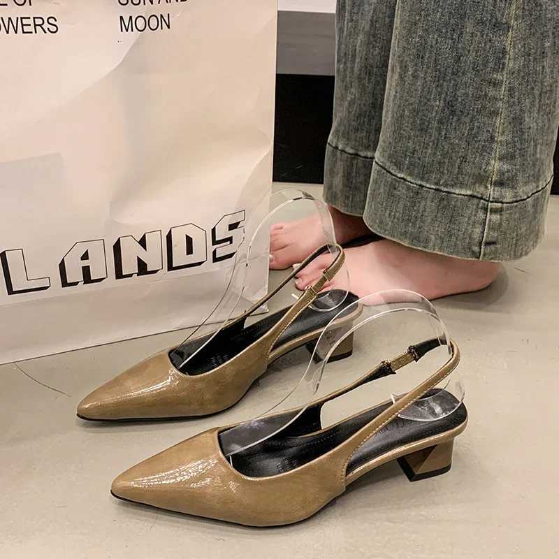 Summer New Pointed High Heels Womens Sandals Casual Shallow Mouth Shoe Fashion Elegant Ladies Shoes Zapatillas Mujer C260321