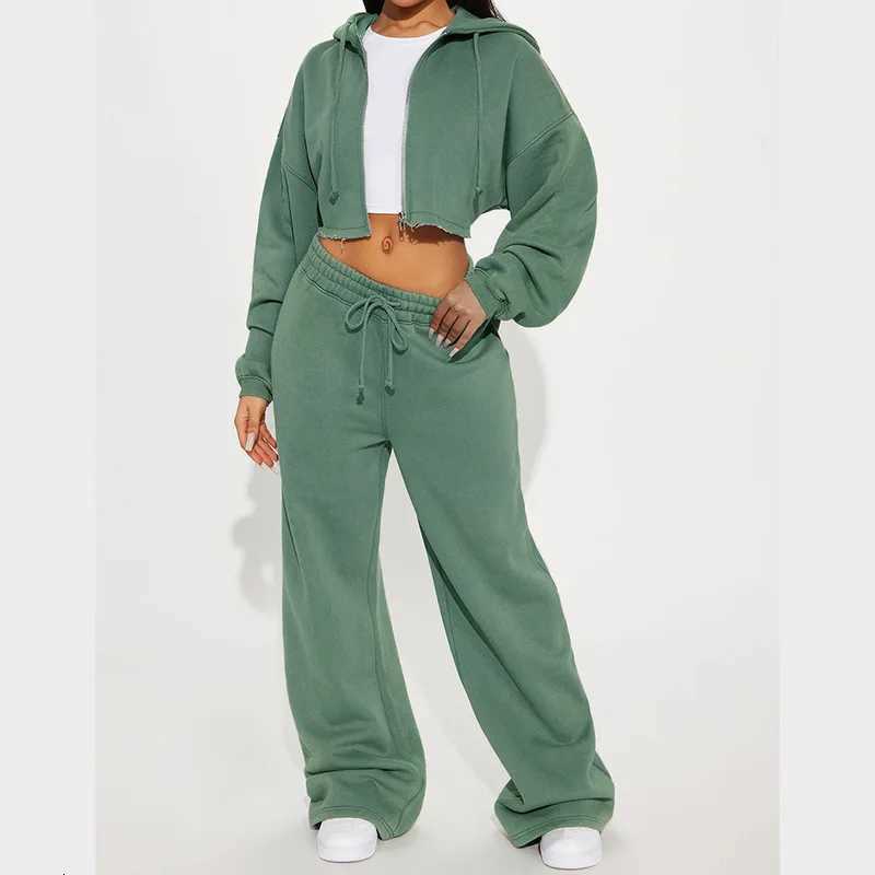 Women Fall 2 Piece Lounge Outfit Long Sleeve Tops High Waisted Jogger Pants Set Spring Travel Clothes Tracksuit X260321 - view 4