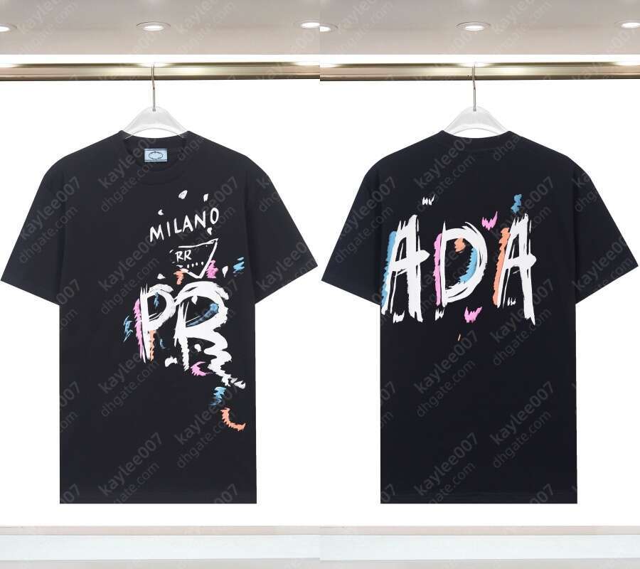 designer t shirt men Woman graphic tee men luxury tshirt cotton clothes brand short sleeve inverted triangle badge summer popular pullover shirts men