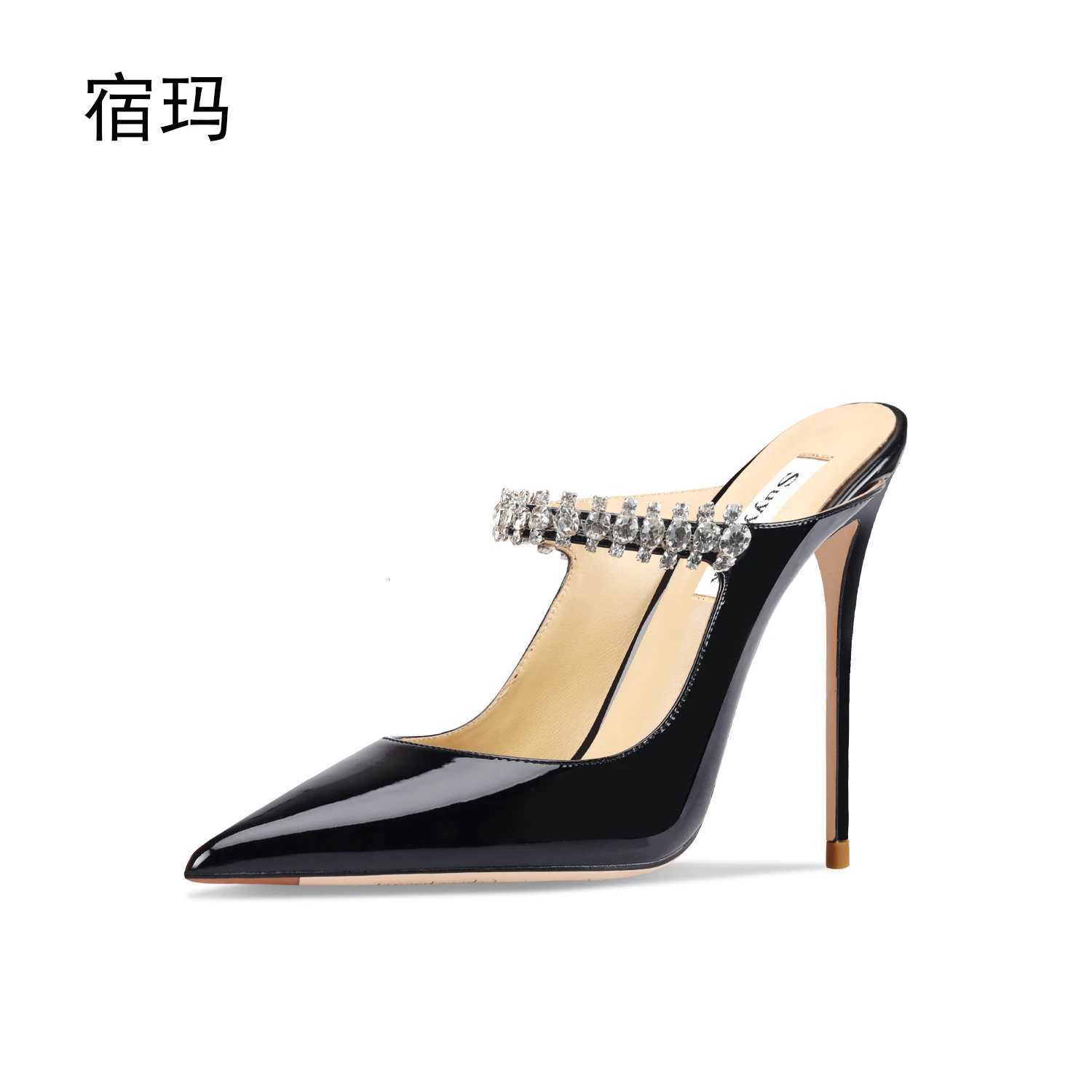 heeled sandals Women Heels Slippers High Heels Shoes Fashion Crystal Pumps Slingbacks Party Ladies Shoes Women C260321