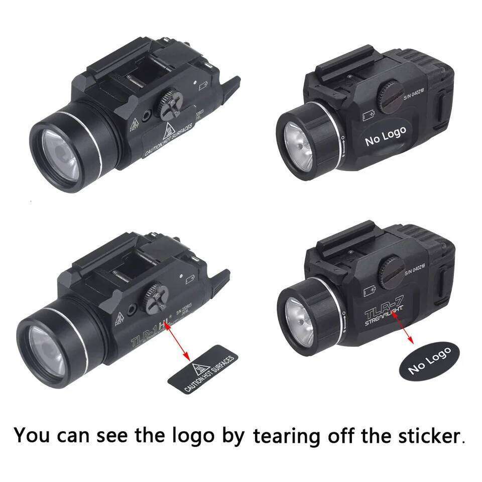 TLR Tactical Weapons Scout Light Pistol Flashlight TLR-1 TLR-1HL TLR-3 TLR-4 TLR-7 TLR-8 LED Hunting Spotlight Gun Torch 26Y0318
