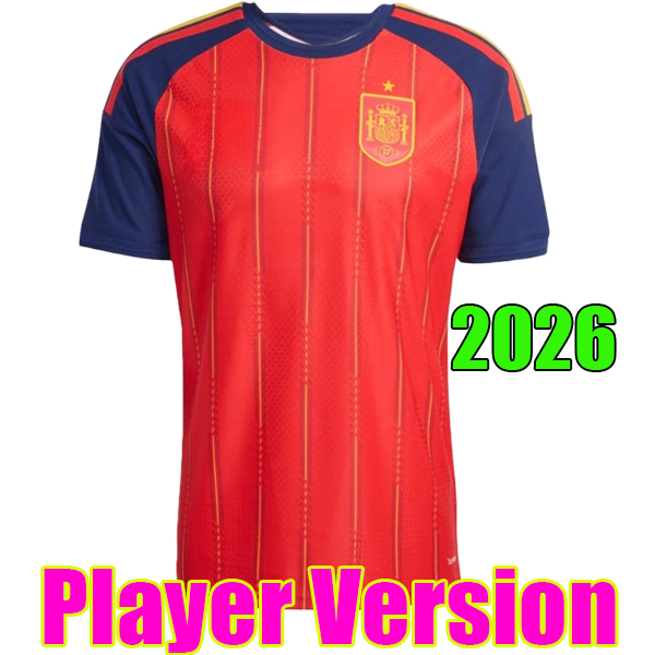 Spain Soccer Jersey 2026 World Cup Football Shirt uniforms kit 25 26 PEDRI GAVI LAMINE YAMAL MORATA Carvajal OLMO FERRAN RODRIGO spanish Men Kids Fans