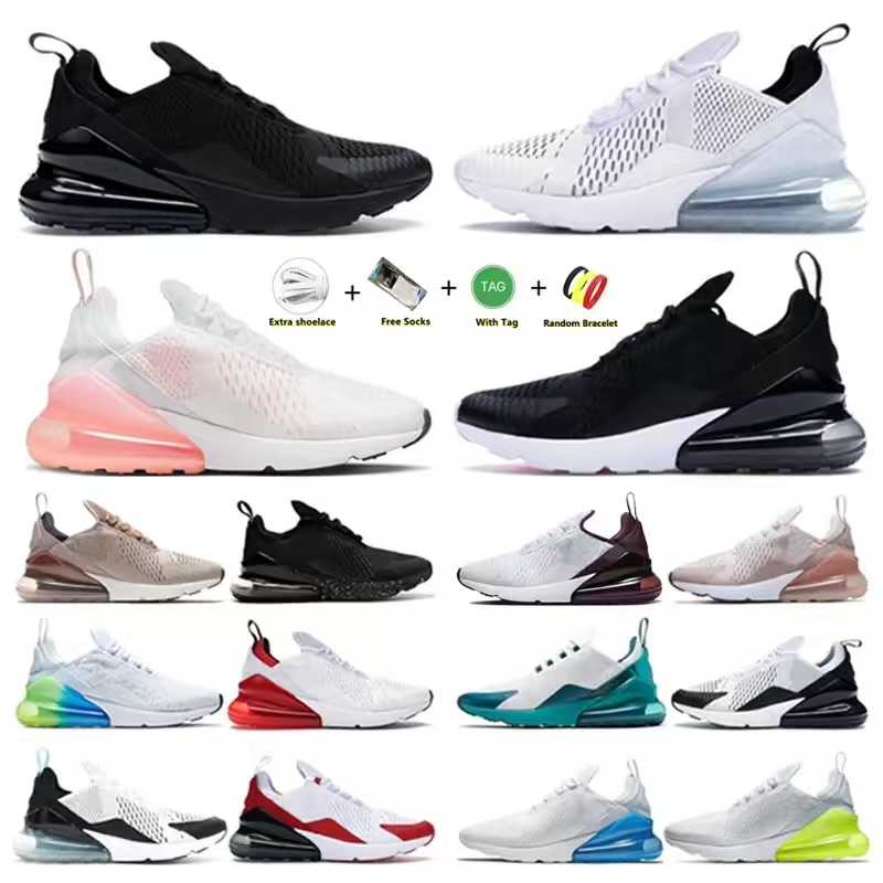 270 running shoes 270s sneakers for men women triple black white blue university red hyper pink mens trainers sports runner