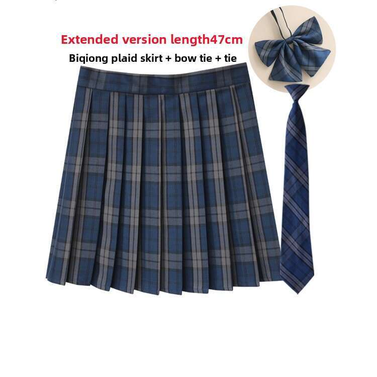 Dress designer dress Japanese-style JK plaid high-waisted pleated skirt, British school uniform, plus-size short skirt, Scottish red plaid half-skirt