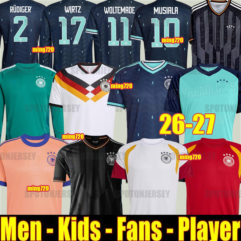 Germany jersey 2026 world cup Whiteout Germany 26 27 125TH Kit alemania euro soccer jerseys deutschland trikot KROOS football shirt Deutschland maillot allemagne