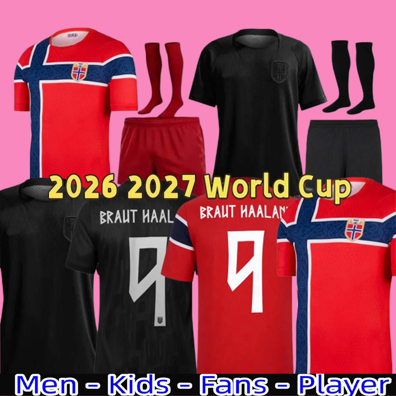 26 27 world cup Norway soccer jersey 2024 2026 HAALAND odegaard Sorloth Berge Men Kids SORLOTH NUSA AASGAARD HORN Football shirt Christmas gift men White uniform