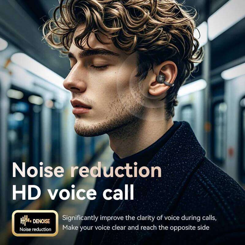 Wireless Ear Clip Earphones with Touch Screen 144 Languages AI Real Time Translation Headphones Smart 5.4 Earbuds 26W0321