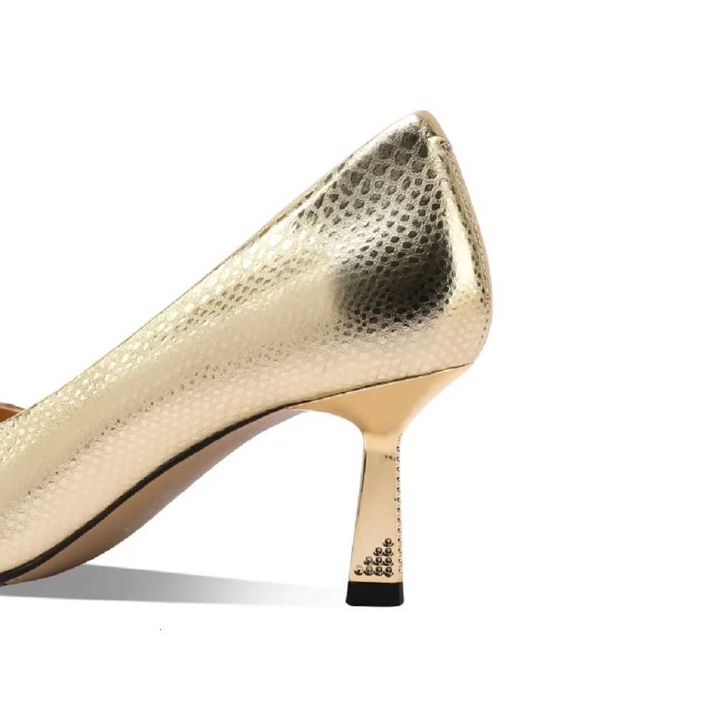 JOCHEBED HUWomen Pumps Genuine Leather Pointy Toe 65CM Thin High Heels Dress Party Prom Basic Shoes Woman Large Size 33-43 C260321