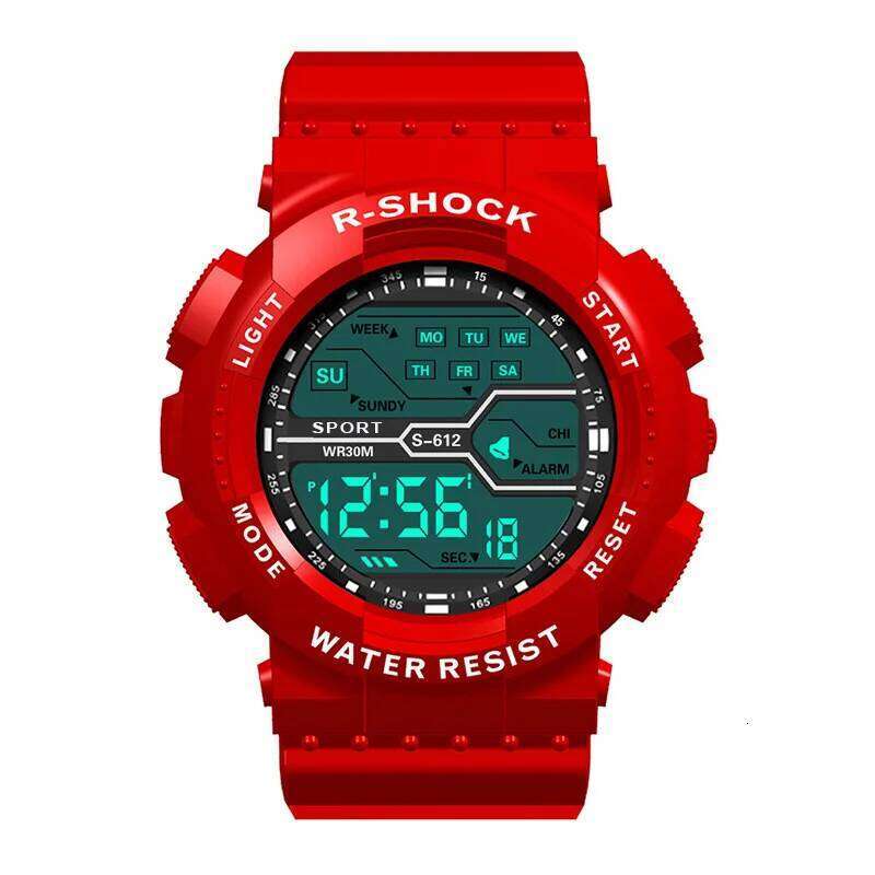 Watches Sports LED Wristwatches Men's 30m Waterproof Digital Light Stopwatch Watch for Men Student Teens