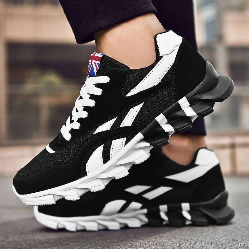Men Sports Running Shoes Marathon Cushion Breathable Lightweight Mens Outdoor Hiking Athletic Nonskid Blade Sneakers Jogging 26H0321