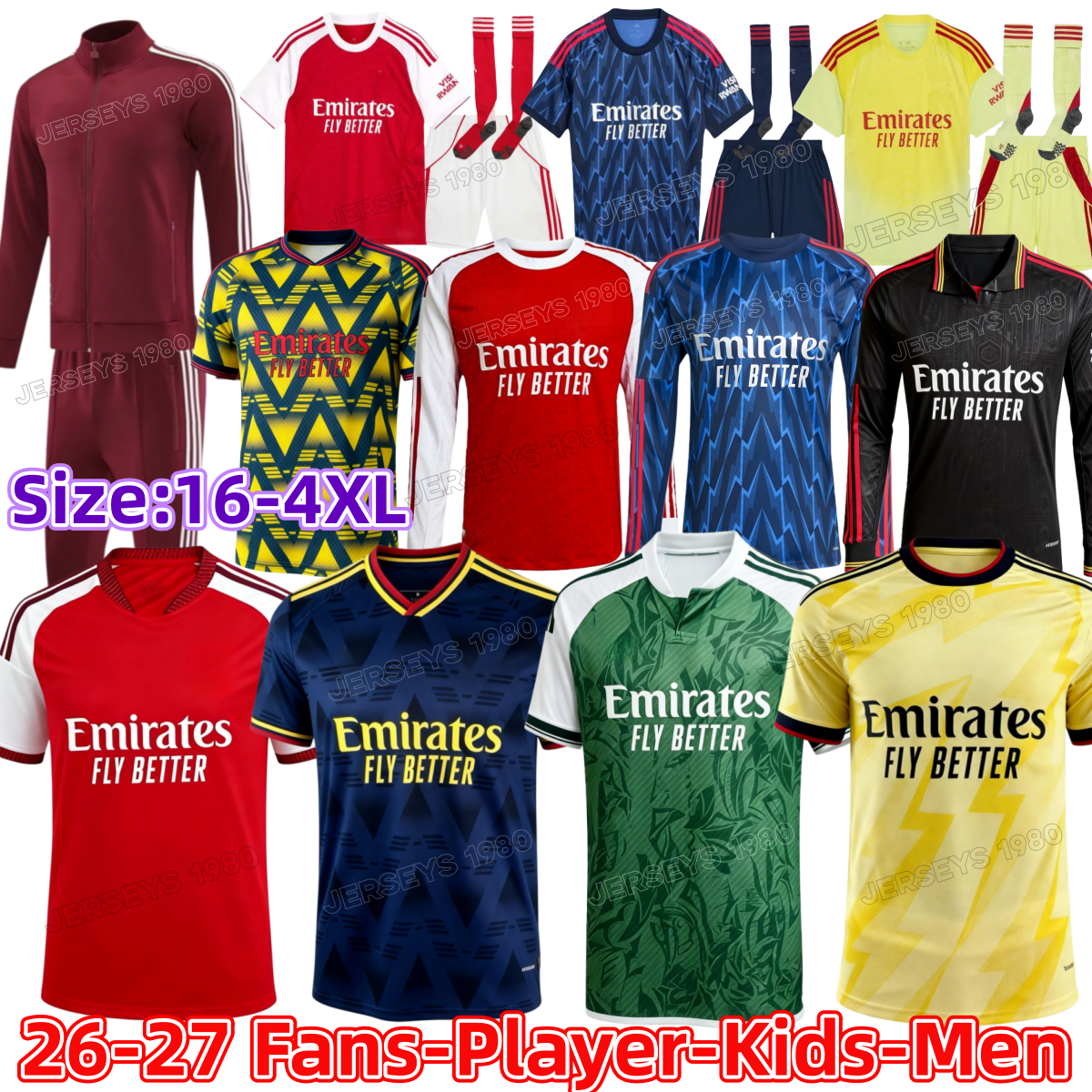 26 27 Arsenalljersey kit Arsenally jersey 3XL 4XL football tops Soccer Jerseys men Kids kit vintage SAKA GYOKERES EZE ODEGAARD RICE MADUEKE MARTINELLI BERGKAMP HENR